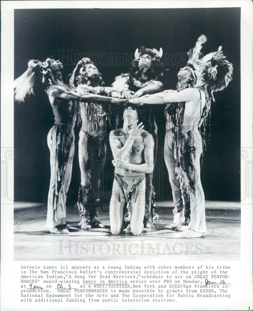 Undated San Francisco Ballet Dancer Antonio Lopez & Cast Press Photo - Historic Images