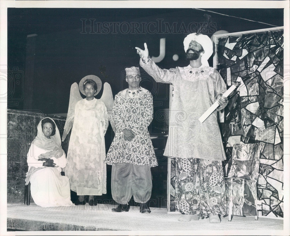 1964 St Petersburg, FL Caravan of Christmas Plays, Mobile Xmas Play Press Photo - Historic Images