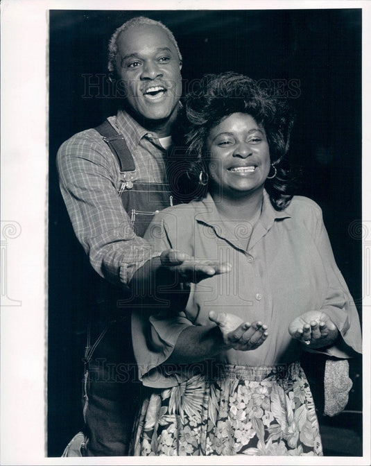 1992 Actors James Cowans & Charity Clarke Press Photo - Historic Images