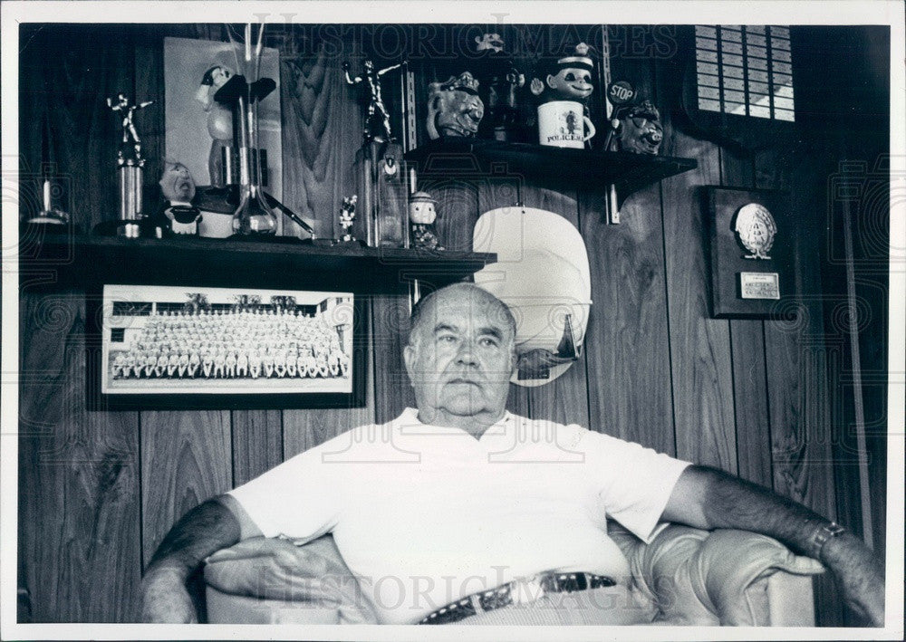 1981 Federal Heights, Colorado Police Chief Wayne Martin Press Photo - Historic Images