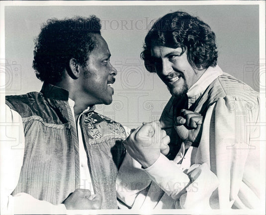 1975 Actors Bill Brown & James Murphy of Travel Light Theatre Co Press Photo - Historic Images
