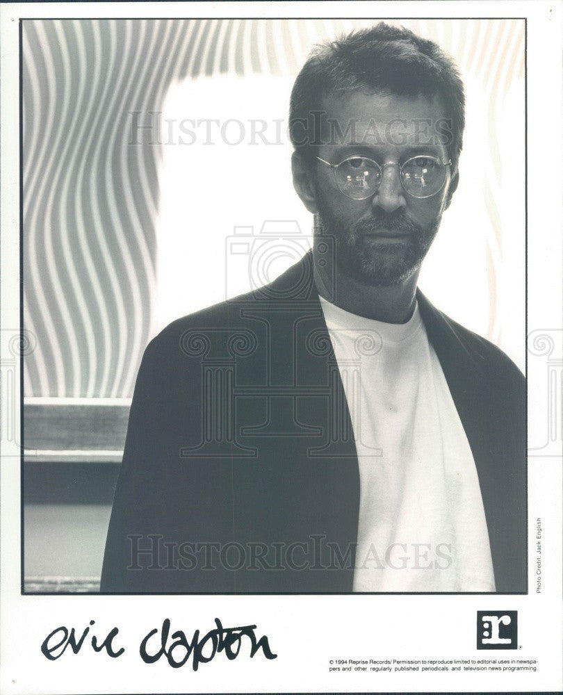 1996 English Musician Eric Clapton Press Photo - Historic Images