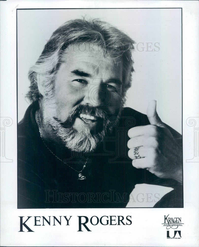 1981 Singer/Actor Kenny Rogers Press Photo - Historic Images