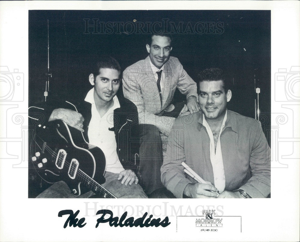 1988 American Rock/Rockability Band The Paladins Press Photo - Historic Images