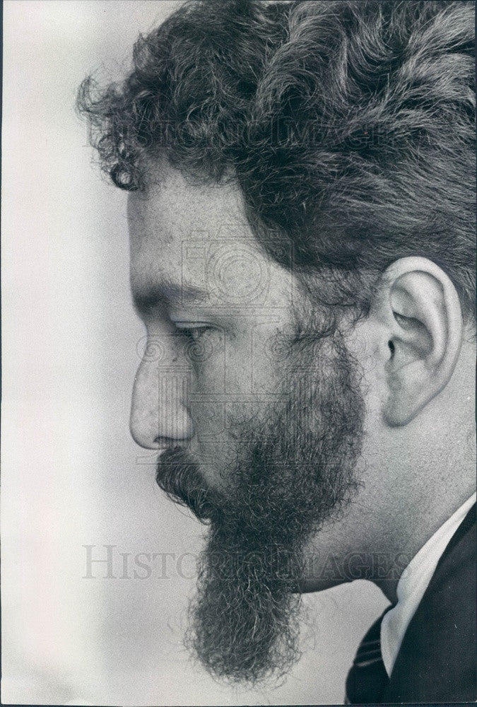 1967 Chicago, Illinois New Politics Leader Michael Wood Press Photo - Historic Images