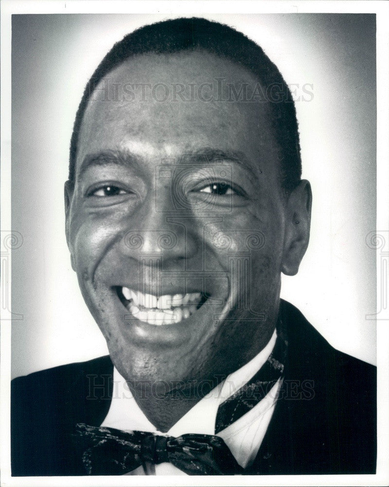 1987 Detroit, Michigan Jazz Singer Harvey Thompson Press Photo - Historic Images