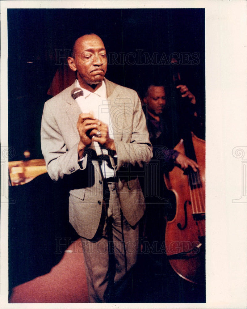 1992 Detroit, Michigan Jazz Singer Harvey Thompson Press Photo - Historic Images