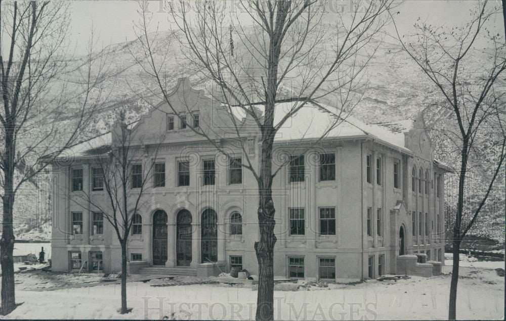 Undated Glenwood Springs, CO Garfield County High School Building Postcard - Historic Images