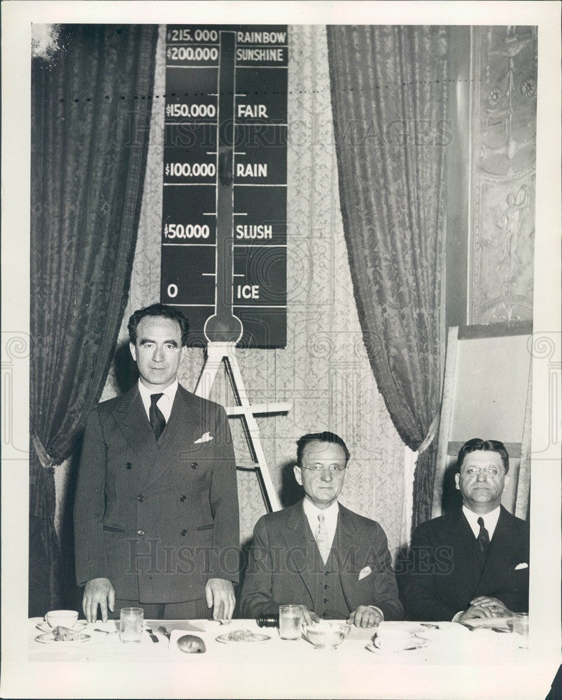 1931 Chicago, IL Mayor Murphy, Henry Wineman, Jewish Welfare Press Photo - Historic Images