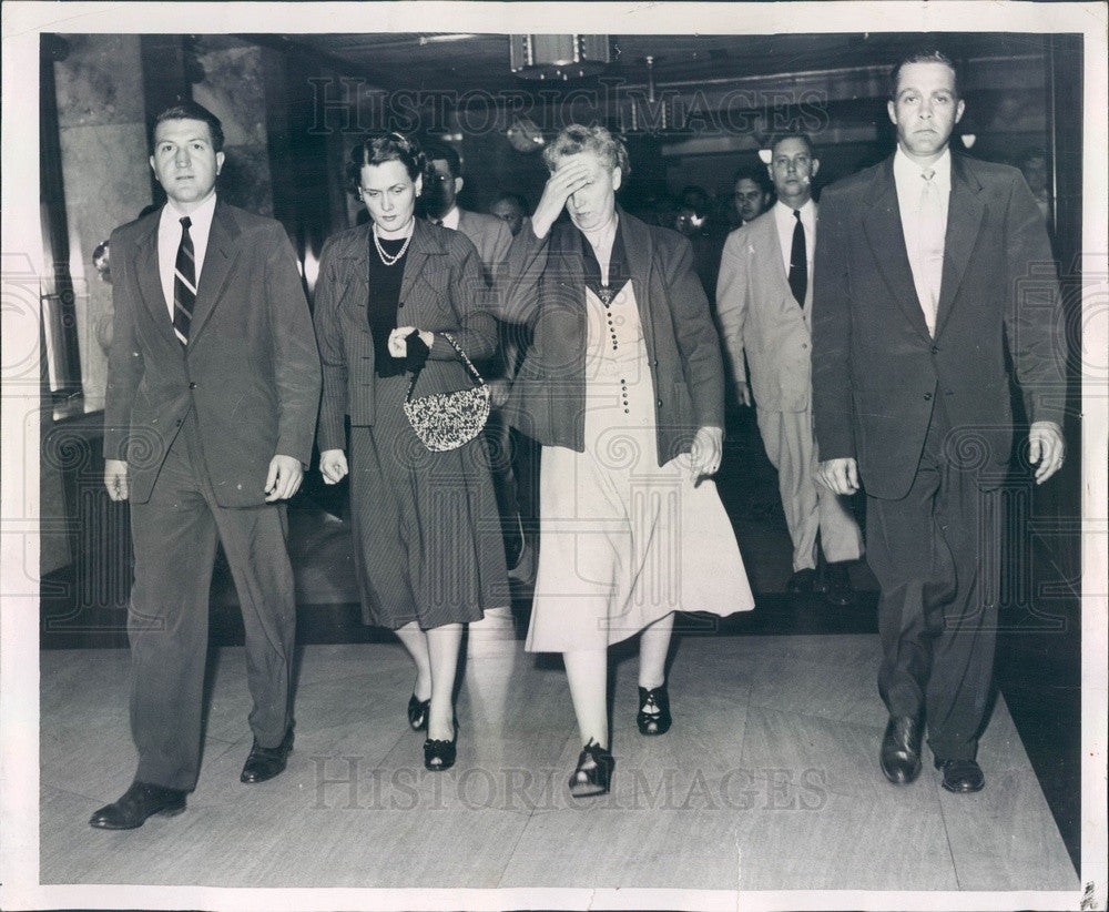 1952 Detroit, Michigan Alleged Communist Helen Winter Press Photo - Historic Images