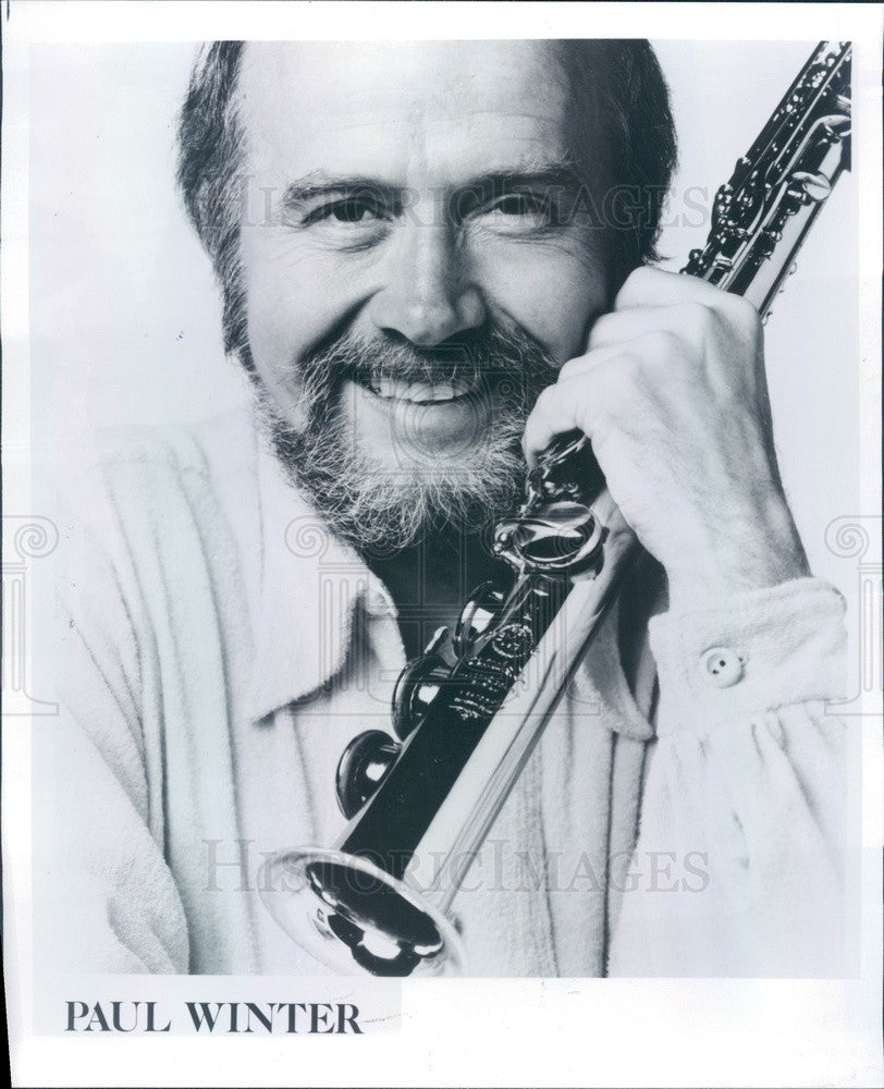 1989 Saxophonist Paul Winter Press Photo - Historic Images