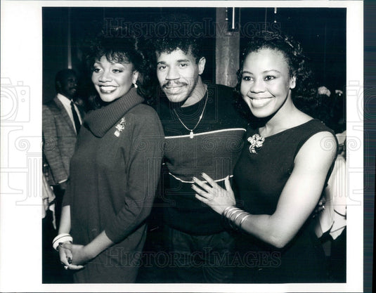 1986 Actors Arnetia Walker, Herbert Rawlings Jr, Sharon Brown Press Photo - Historic Images