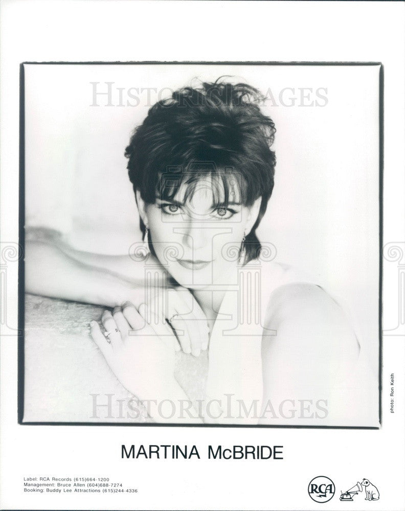 1993 Country Music Singer Martina McBride Press Photo - Historic Images