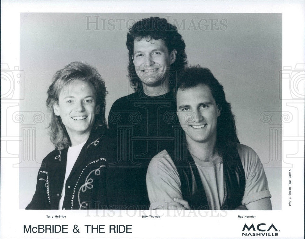 1992 Country Musicians McBride &amp; The Ride Press Photo - Historic Images