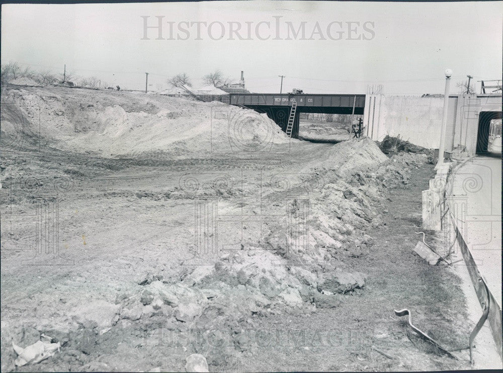 1955 Chicago, Illinois Lake Shore Dr Overpass Construction at 31st Press Photo - Historic Images