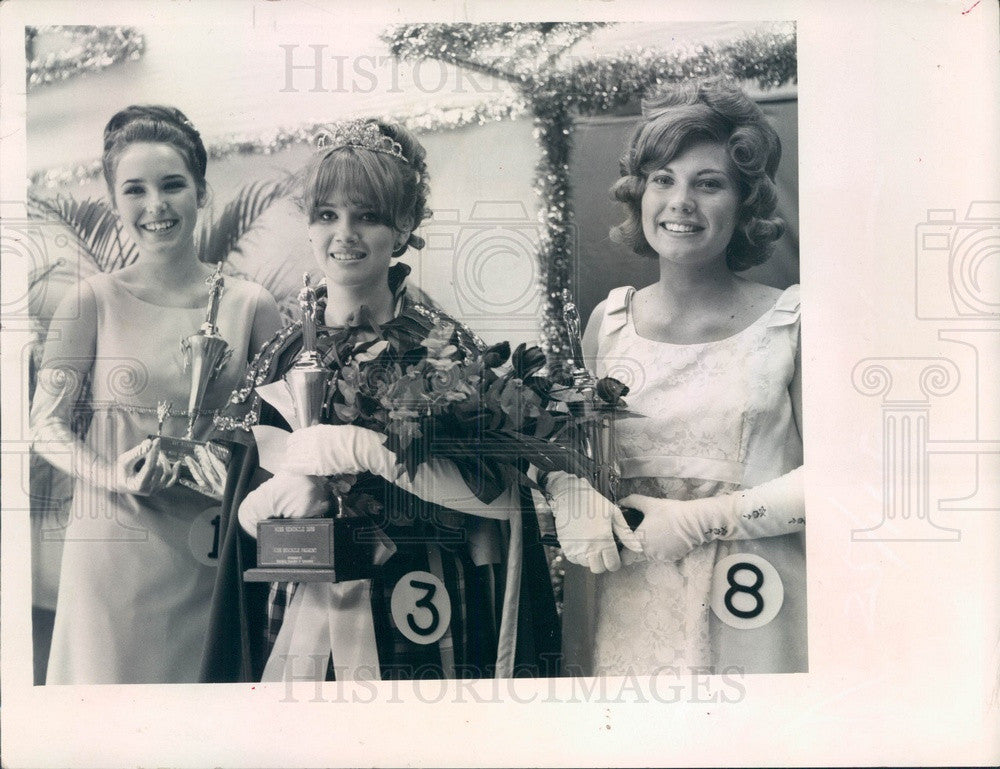 1969 Miss Seminole, Florida 1969 Zita Seletos, Kathi Meredith Press Photo - Historic Images