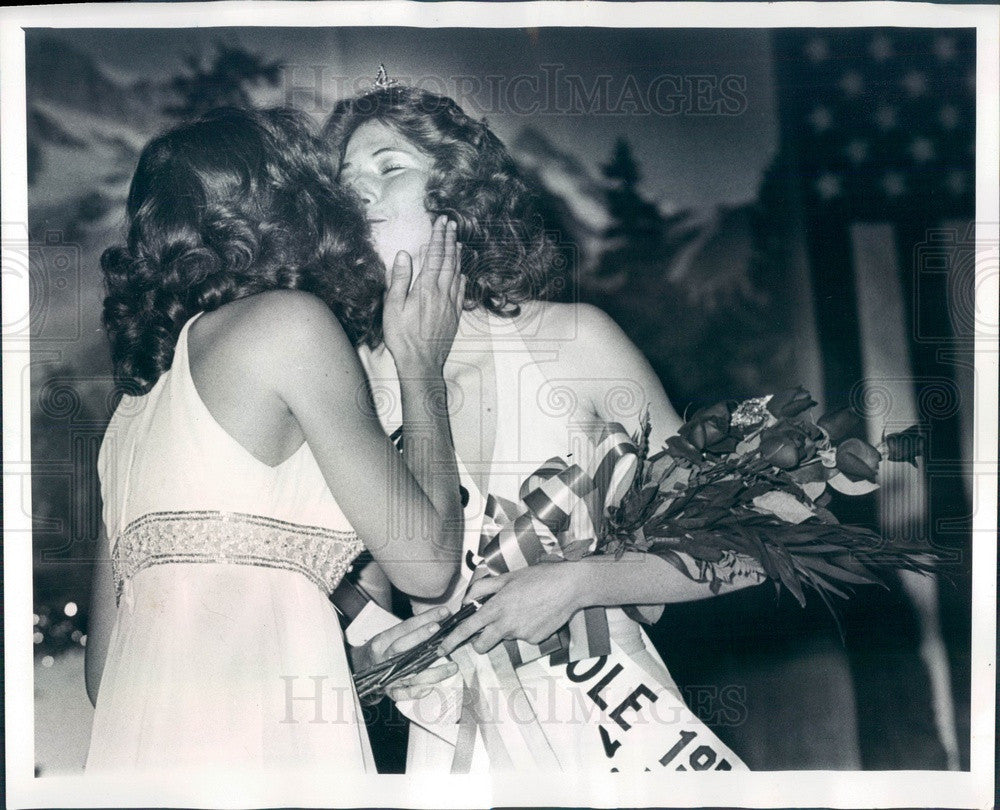 1976 Miss Seminole, Florida 1976 Alida Hauser &amp; 1975 Janet Darr Press Photo - Historic Images