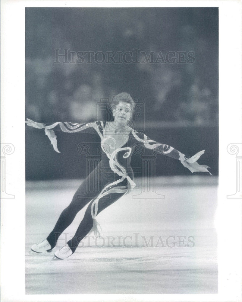 1991 US Olympic Figure Skater Debi Thomas Press Photo - Historic Images