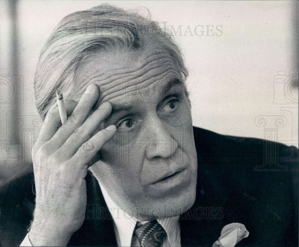 1976 Hollywood Actor Jason Robards Press Photo - Historic Images