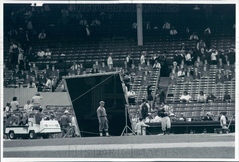 1991 Chicago, Illinois Movie Set of The Babe at Wrigley Field Press Photo - Historic Images