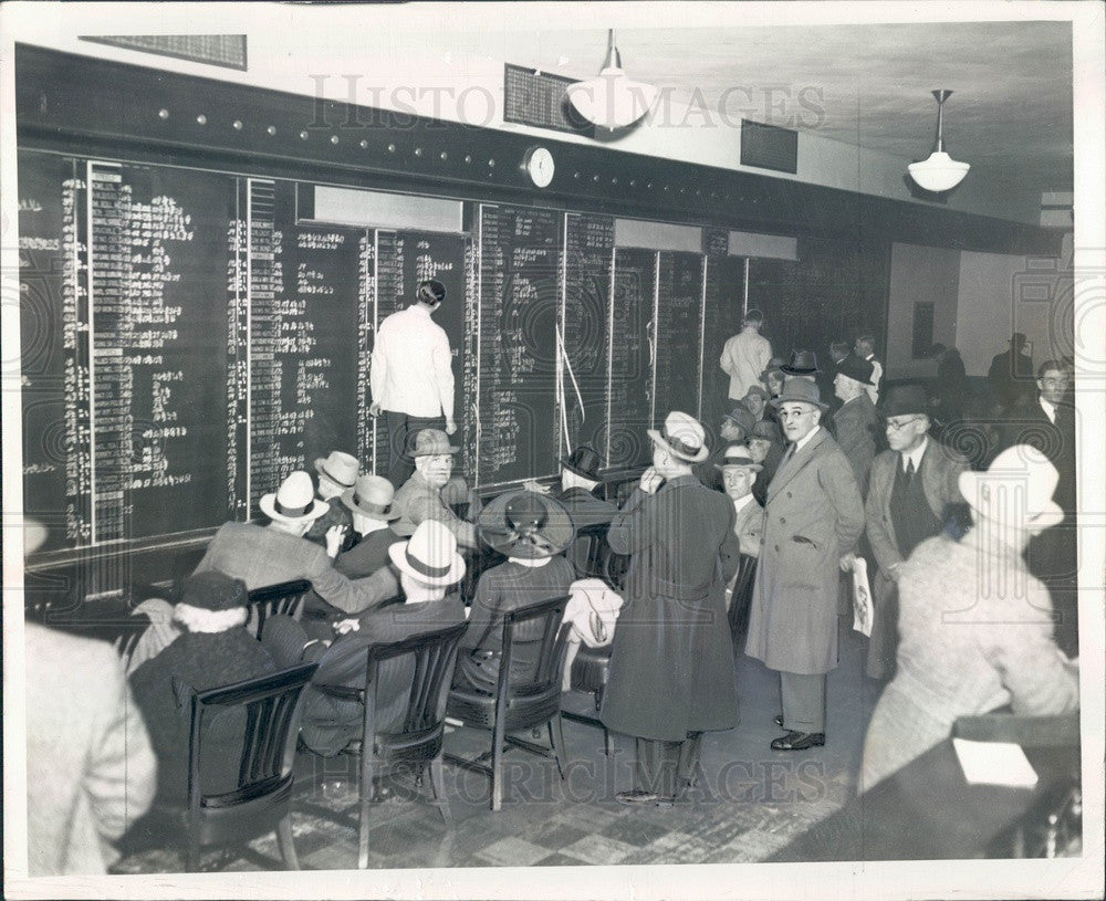 1938 Chicago, Illinois Field Building Board Room Press Photo - Historic Images