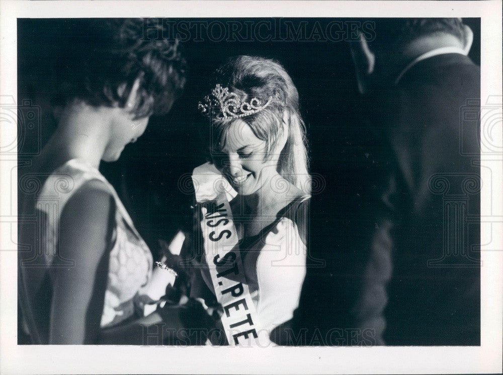 1970 Miss St Petersburg Beach, Florida Donna Robbins Press Photo - Historic Images