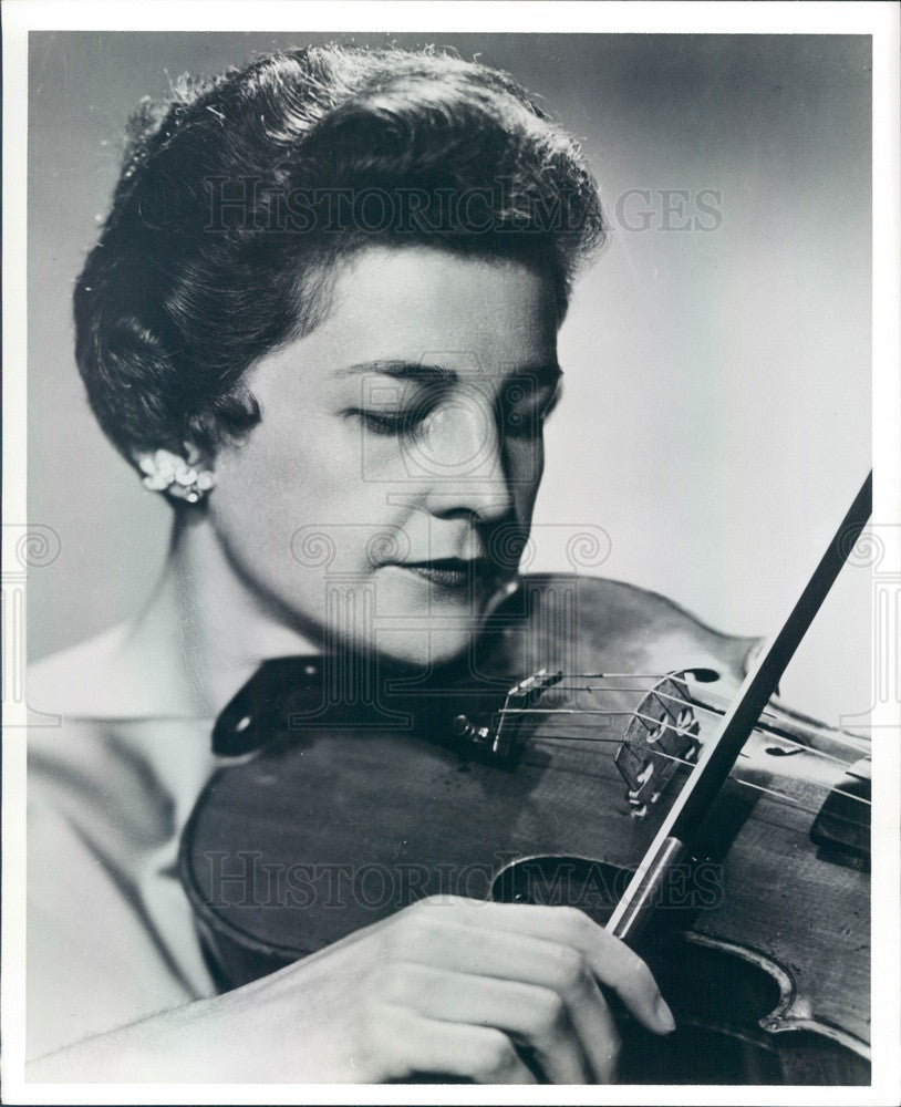 1971 Violinist Geraldine Gee Press Photo - Historic Images