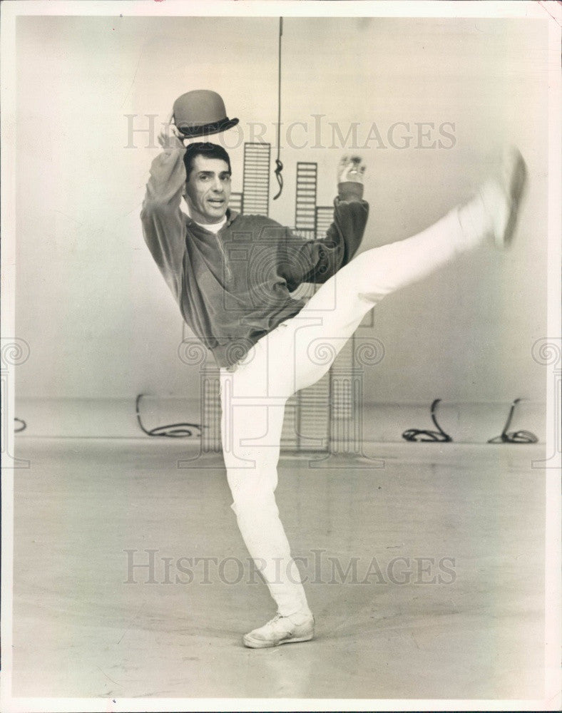 1966 Dancer Peter Gennaro on Perry Comos Kraft Music Hall Press Photo - Historic Images