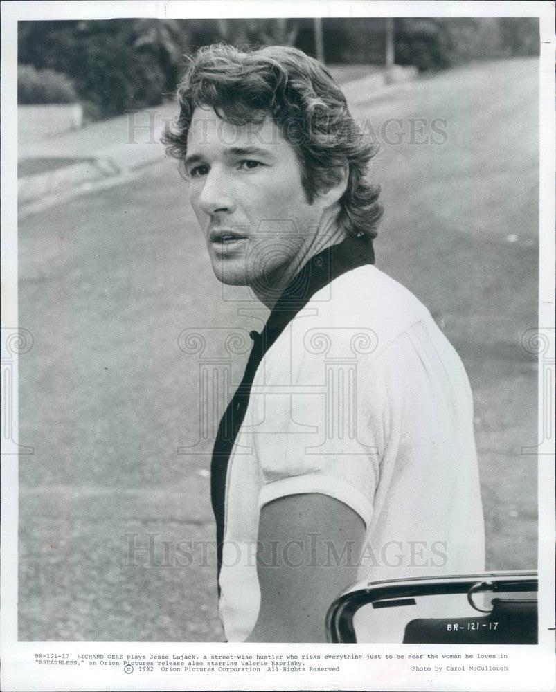 1984 American Hollywood Actor Richard Gere in Breathless Press Photo - Historic Images
