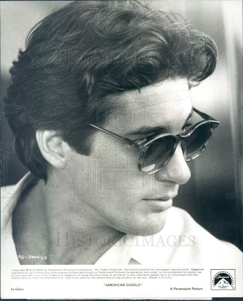 1980 American Hollywood Actor Richard Gere in American Gigolo Press Photo - Historic Images