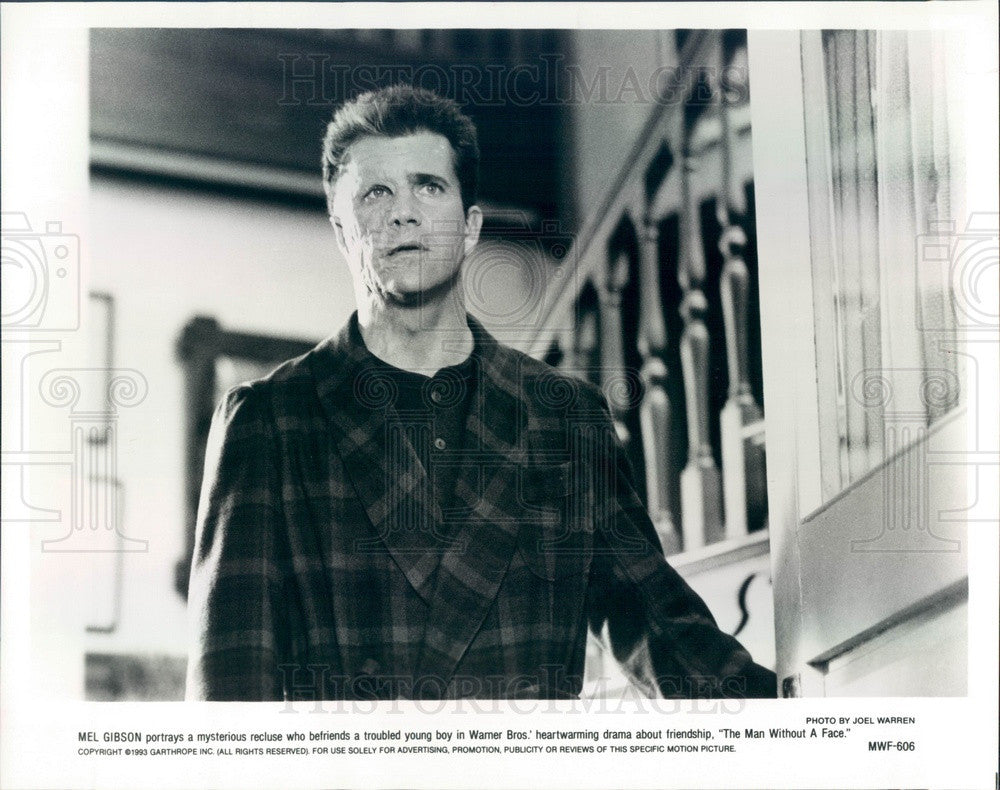 1993 American Hollywood Actor Mel Gibson in The Man Without A Face Press Photo - Historic Images