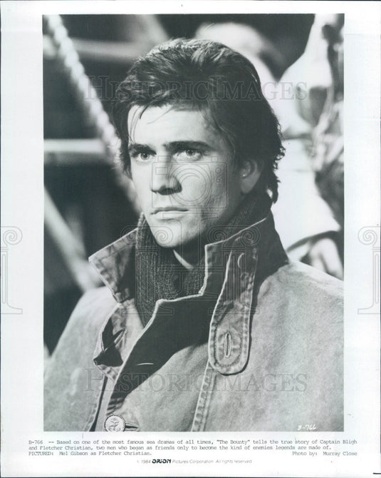 1984 American Hollywood Actor Mel Gibson in The Bounty Press Photo - Historic Images