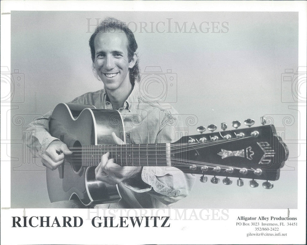 1998 Fingerstyle Guitarist & Composer Richard Gilewitz Press Photo - Historic Images