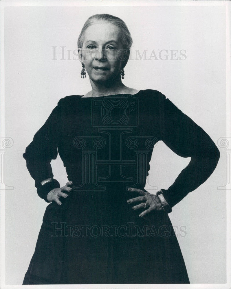 1981 Ballet Dancer & Choreographer Agnes de Mille Press Photo - Historic Images