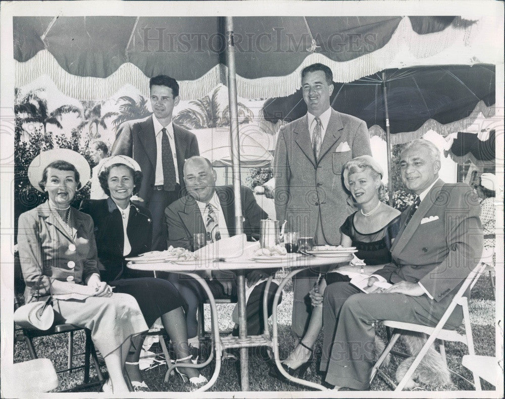 1950 Detroit, Michigan Hazel Park Track President Richard Connell Press Photo - Historic Images