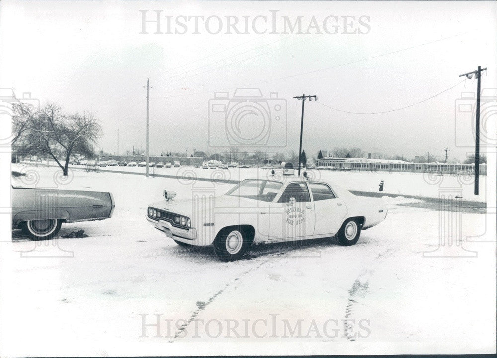 1972 Roseville, Michigan Police Headquarters & Howard Park Press Photo - Historic Images