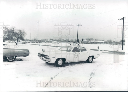 1972 Roseville, Michigan Police Headquarters & Howard Park Press Photo - Historic Images
