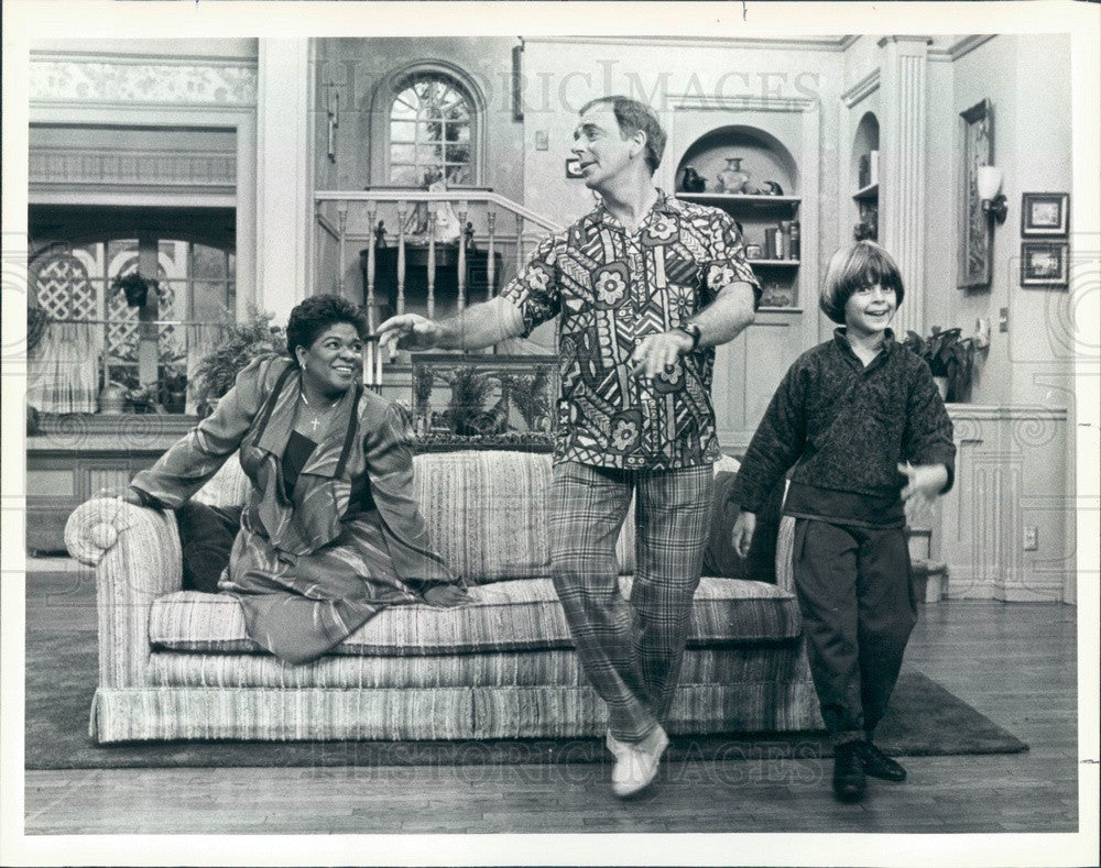 1986 Actors Ken Berry, Joey Lawrence, Nell Carter Press Photo - Historic Images