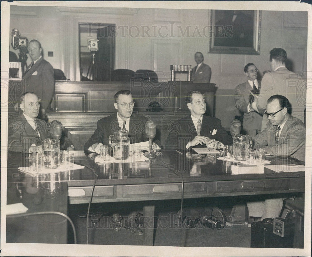 1952 Detroit, Michigan Communist Inquiry Press Photo - Historic Images