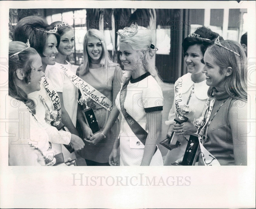 1970 Florida Beauty Queens, Miss Seminole Wendy Robbins Press Photo - Historic Images