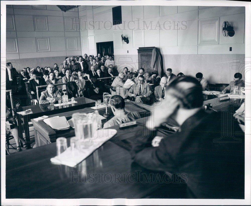 1954 Detroit, Michigan Communist Inquiry Press Photo - Historic Images