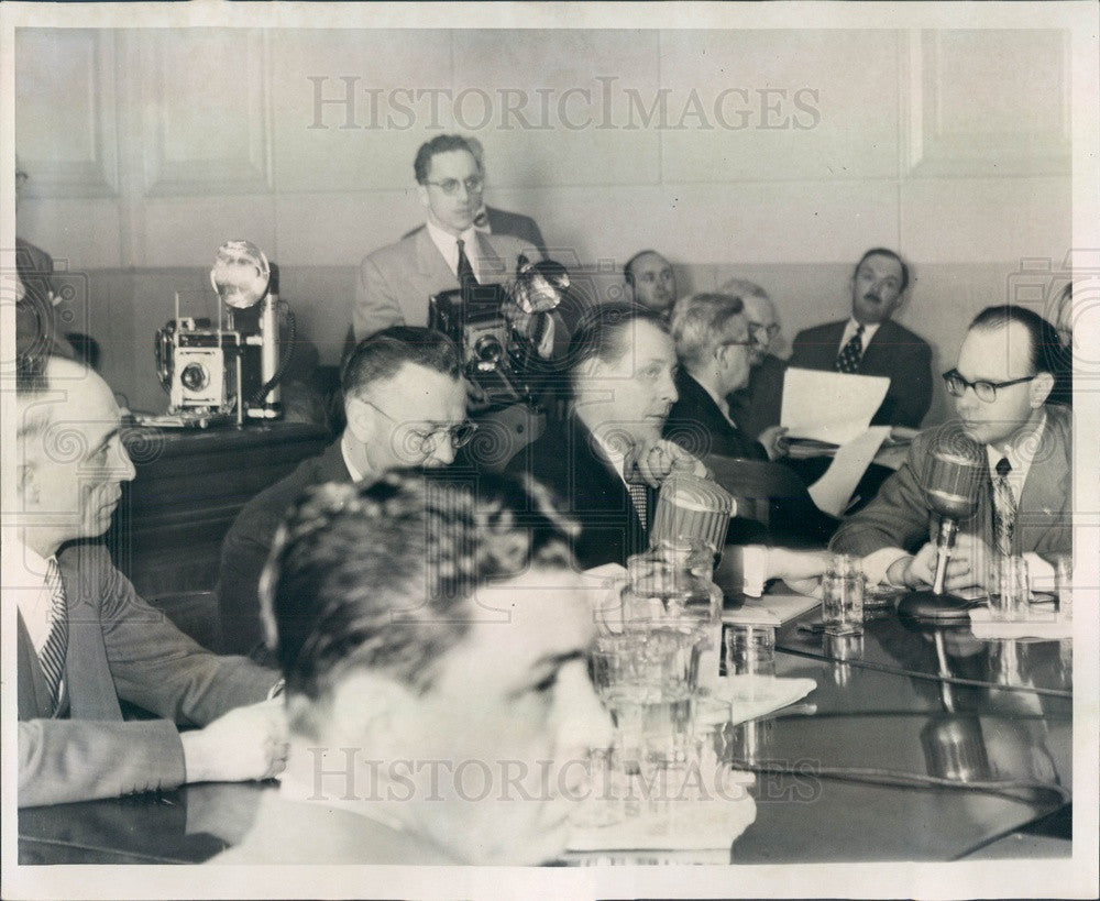 1952 Detroit, Michigan Communist Inquiry Press Photo - Historic Images