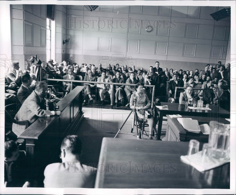 1954 Detroit, Michigan Communist Inquiry Press Photo - Historic Images