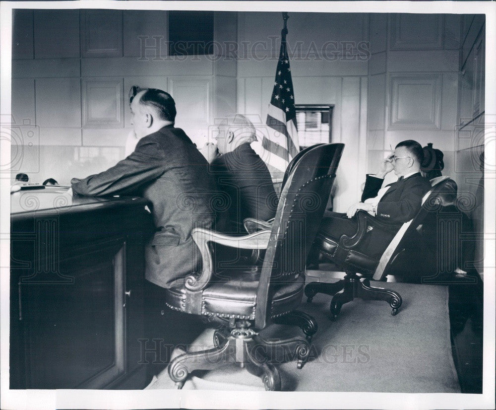 1954 Detroit, Michigan Communist Inquiry Press Photo - Historic Images