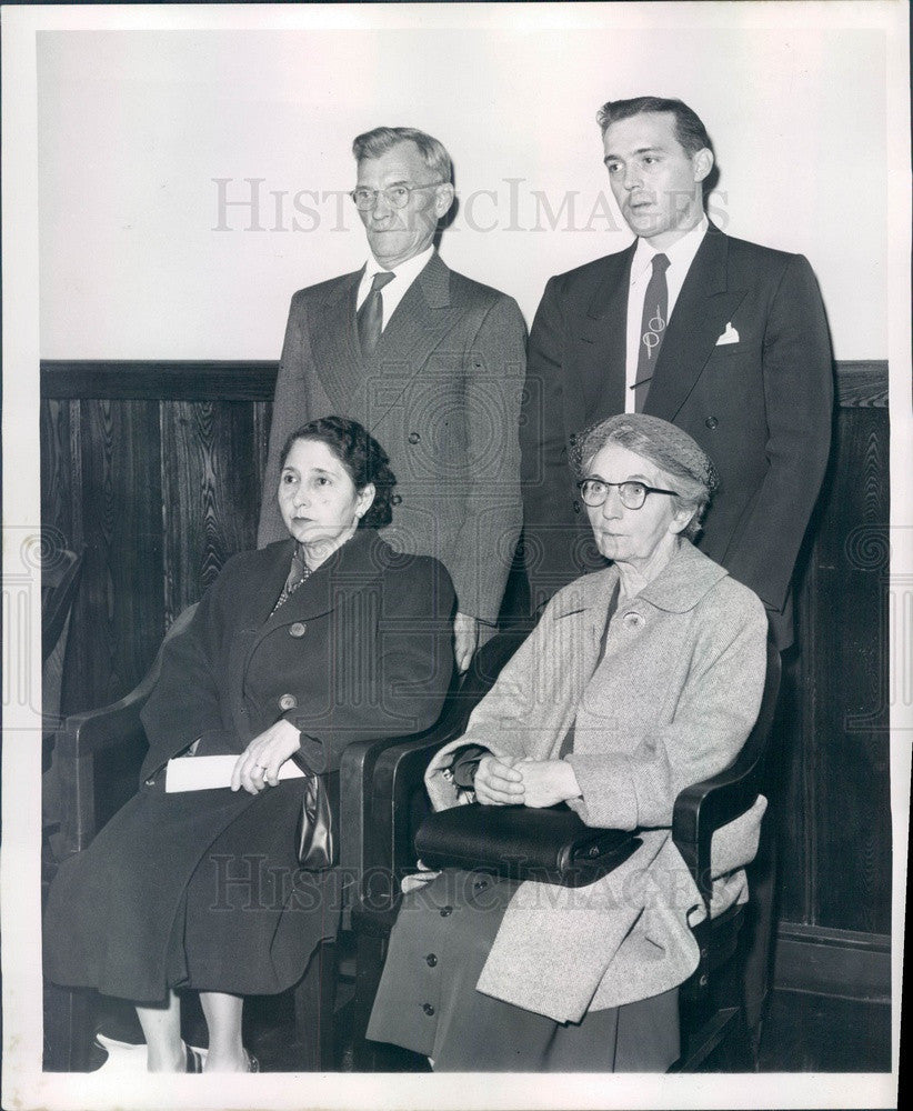 1953 Detroit, Michigan Communist Inquiry Jurors Press Photo - Historic Images
