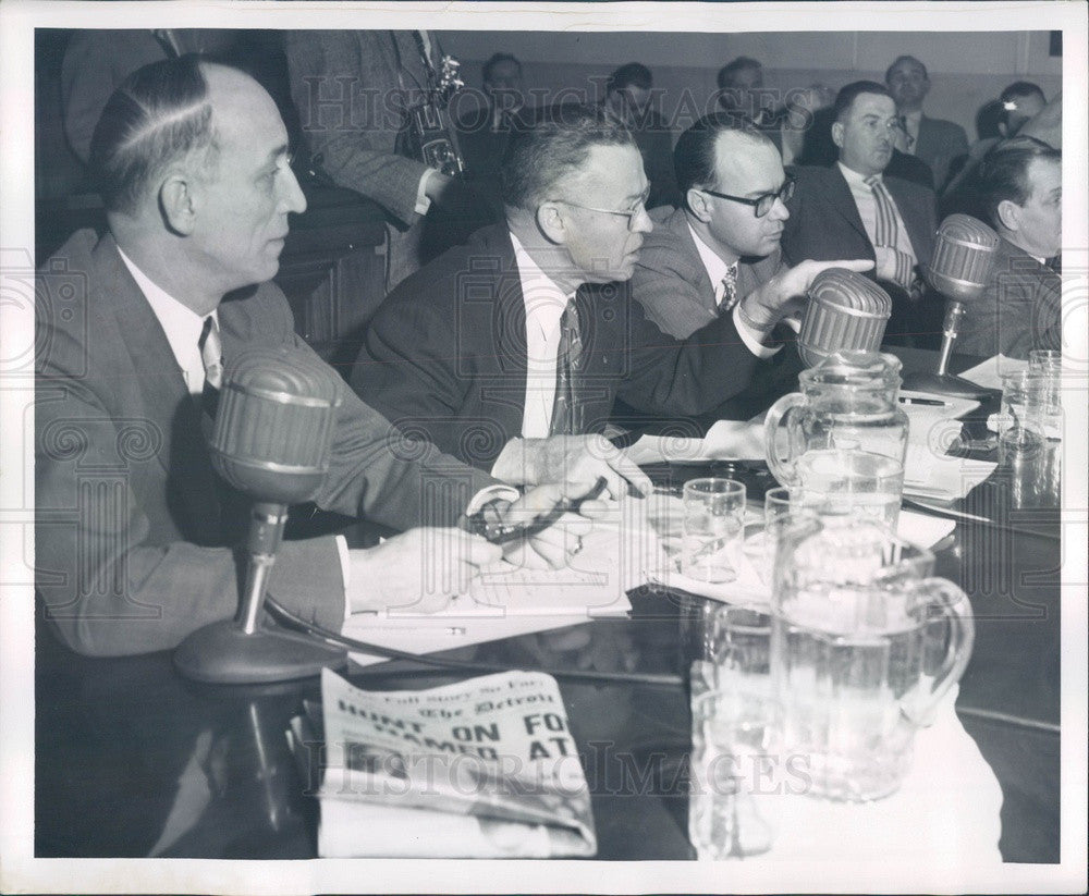 1954 Detroit, Michigan Communist Inquiry Press Photo - Historic Images