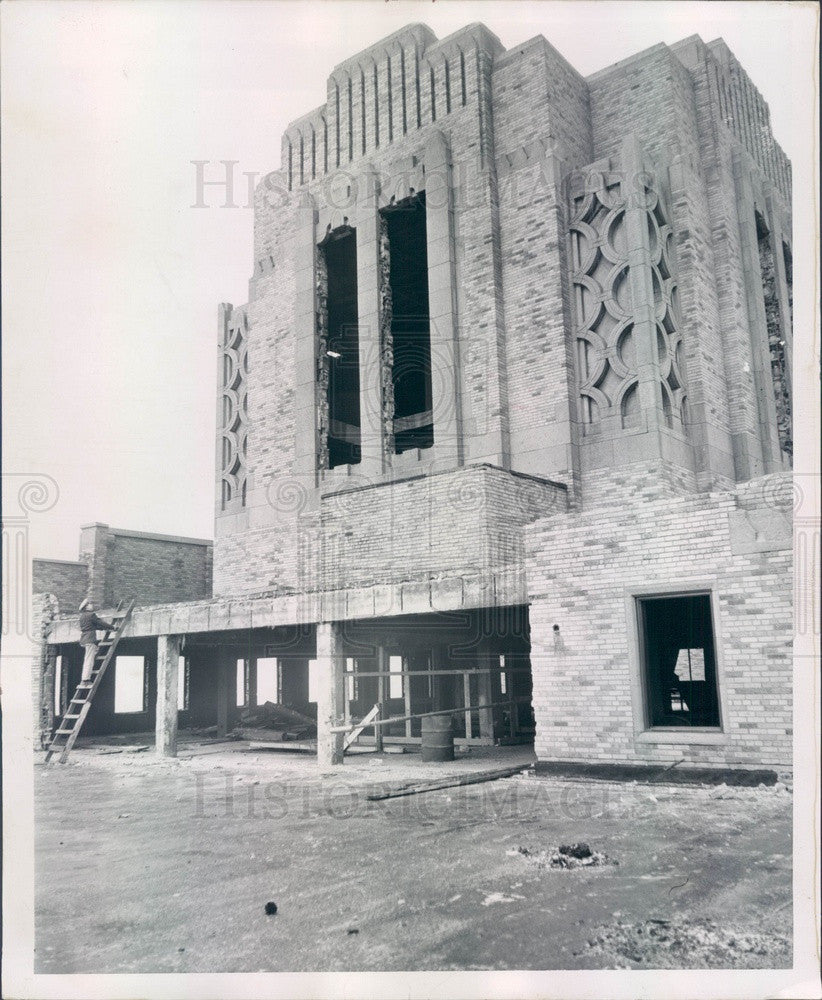 1952 Detroit, Michigan Ponchartrain Club Penthouse Press Photo - Historic Images