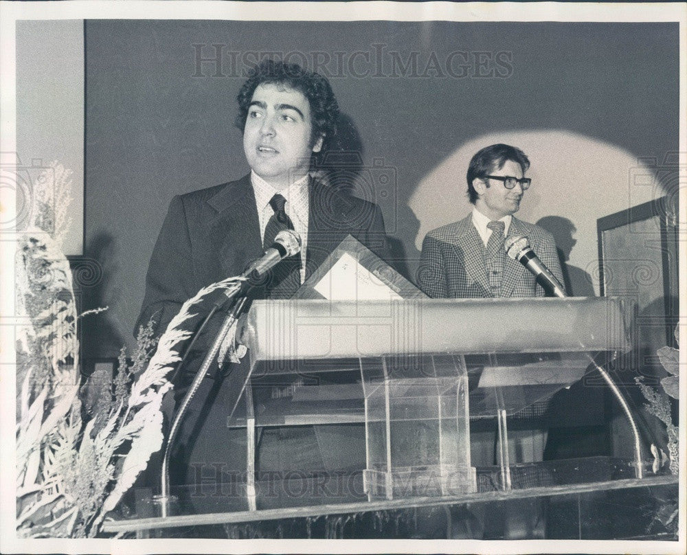 1976 Summit IL Candlelight Dinner Playhouse Founder William Pullinsi Press Photo - Historic Images