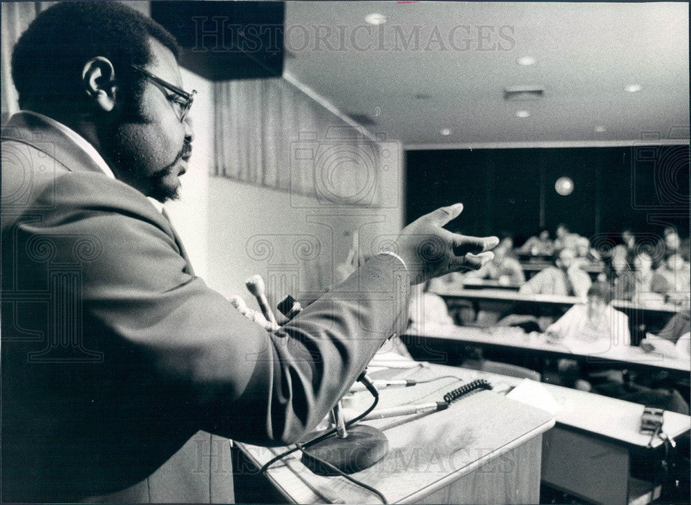 1979 Chicago, IL Mayoral Candidate Andrew Pulley, Socialist Workers Press Photo - Historic Images