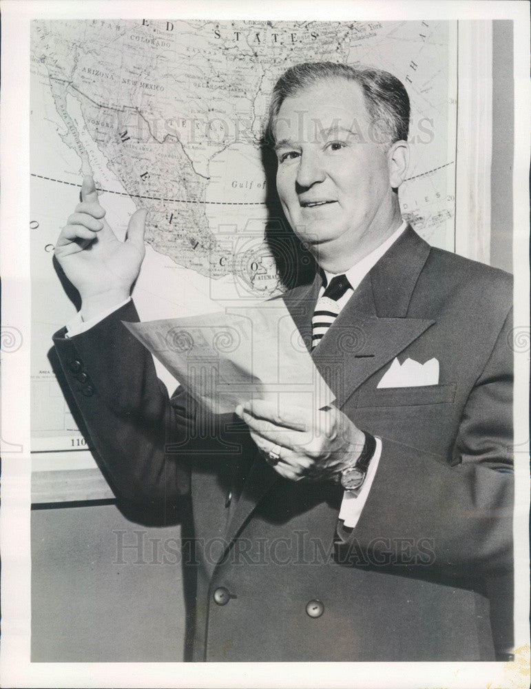 1959 NBC Emcee Everett Mitchell of the National Farm and Home Hour Press Photo - Historic Images